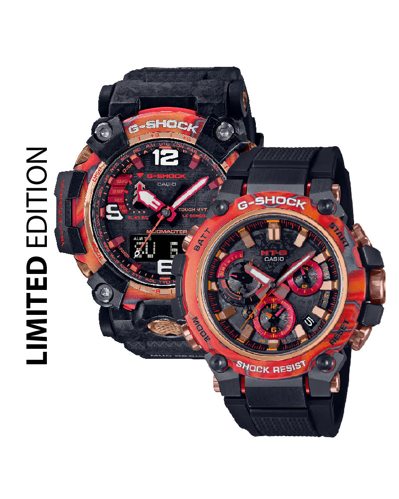Complete Collection G-Shock 40th Anniversary Flare Red (2 Watches)