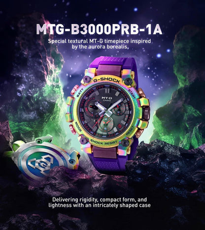 Casio G-Shock MT-G Series "Aurora Borealis" MTG-B3000PRB-1A
