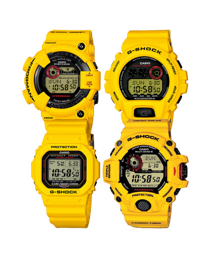 Complete Collection G-Shock "30th Anniversary Lightning Yellow" (4 Watches)